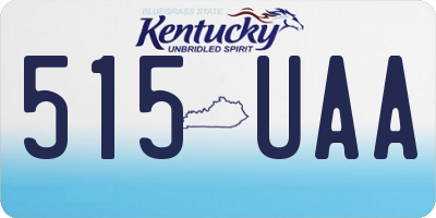 KY license plate 515UAA