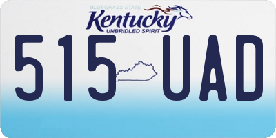 KY license plate 515UAD