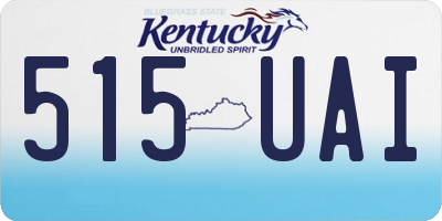 KY license plate 515UAI