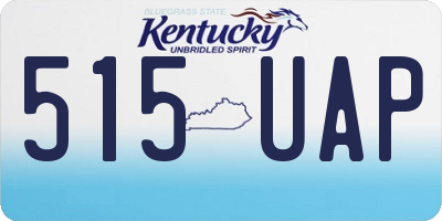 KY license plate 515UAP