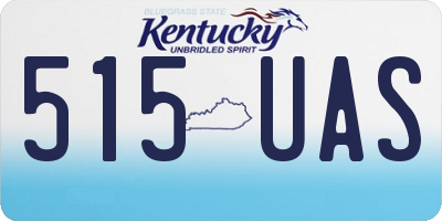 KY license plate 515UAS