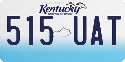 KY license plate 515UAT