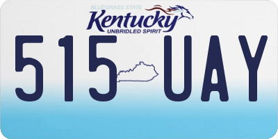 KY license plate 515UAY