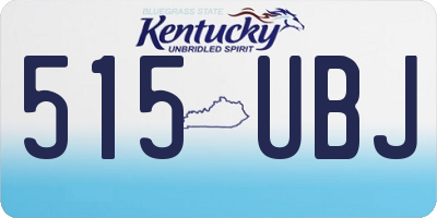 KY license plate 515UBJ