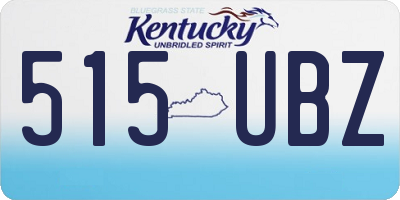 KY license plate 515UBZ