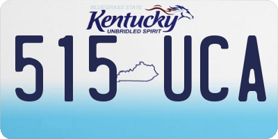 KY license plate 515UCA