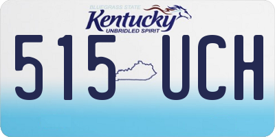 KY license plate 515UCH