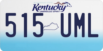 KY license plate 515UML