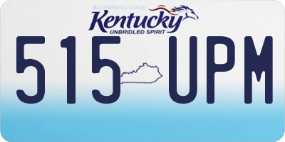 KY license plate 515UPM