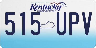 KY license plate 515UPV