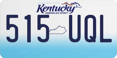 KY license plate 515UQL