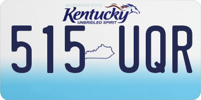 KY license plate 515UQR