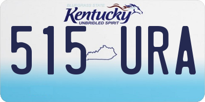KY license plate 515URA