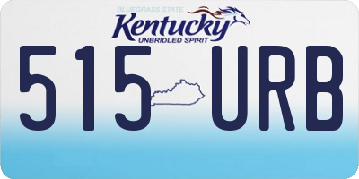 KY license plate 515URB
