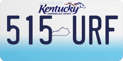KY license plate 515URF
