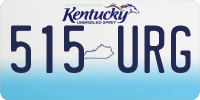 KY license plate 515URG