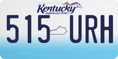 KY license plate 515URH