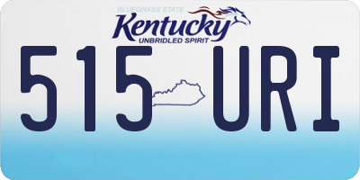 KY license plate 515URI