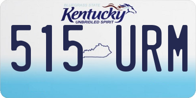 KY license plate 515URM