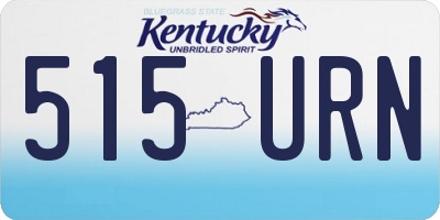 KY license plate 515URN