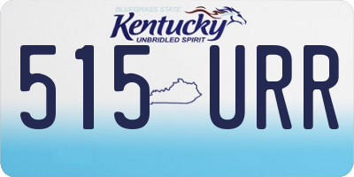 KY license plate 515URR