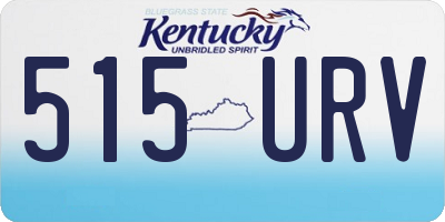 KY license plate 515URV