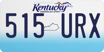 KY license plate 515URX