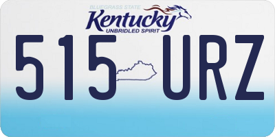 KY license plate 515URZ