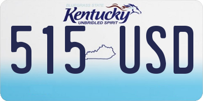 KY license plate 515USD