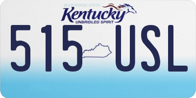 KY license plate 515USL
