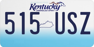 KY license plate 515USZ