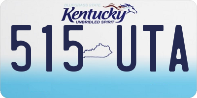 KY license plate 515UTA