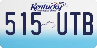 KY license plate 515UTB