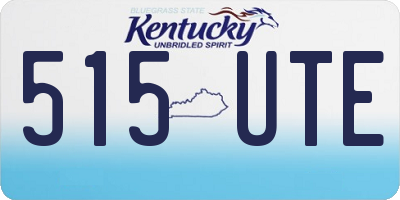 KY license plate 515UTE