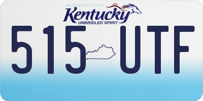 KY license plate 515UTF