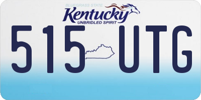 KY license plate 515UTG