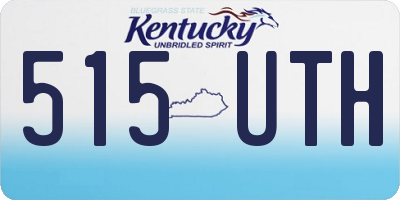 KY license plate 515UTH