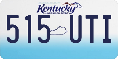 KY license plate 515UTI