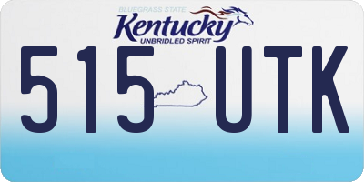 KY license plate 515UTK