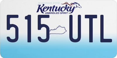 KY license plate 515UTL