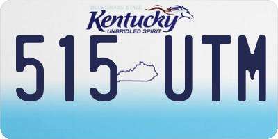 KY license plate 515UTM