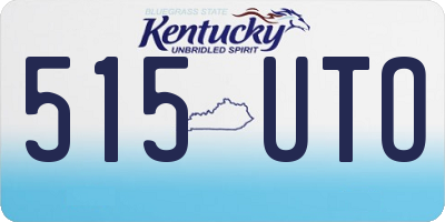 KY license plate 515UTO