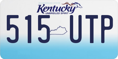 KY license plate 515UTP