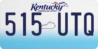 KY license plate 515UTQ