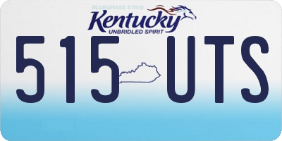 KY license plate 515UTS