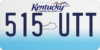 KY license plate 515UTT