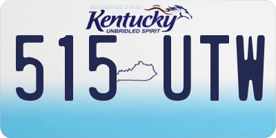 KY license plate 515UTW