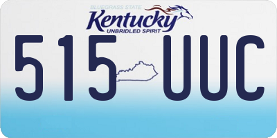 KY license plate 515UUC