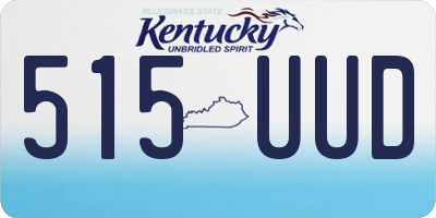 KY license plate 515UUD