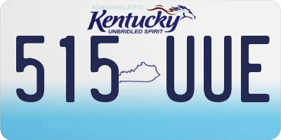 KY license plate 515UUE